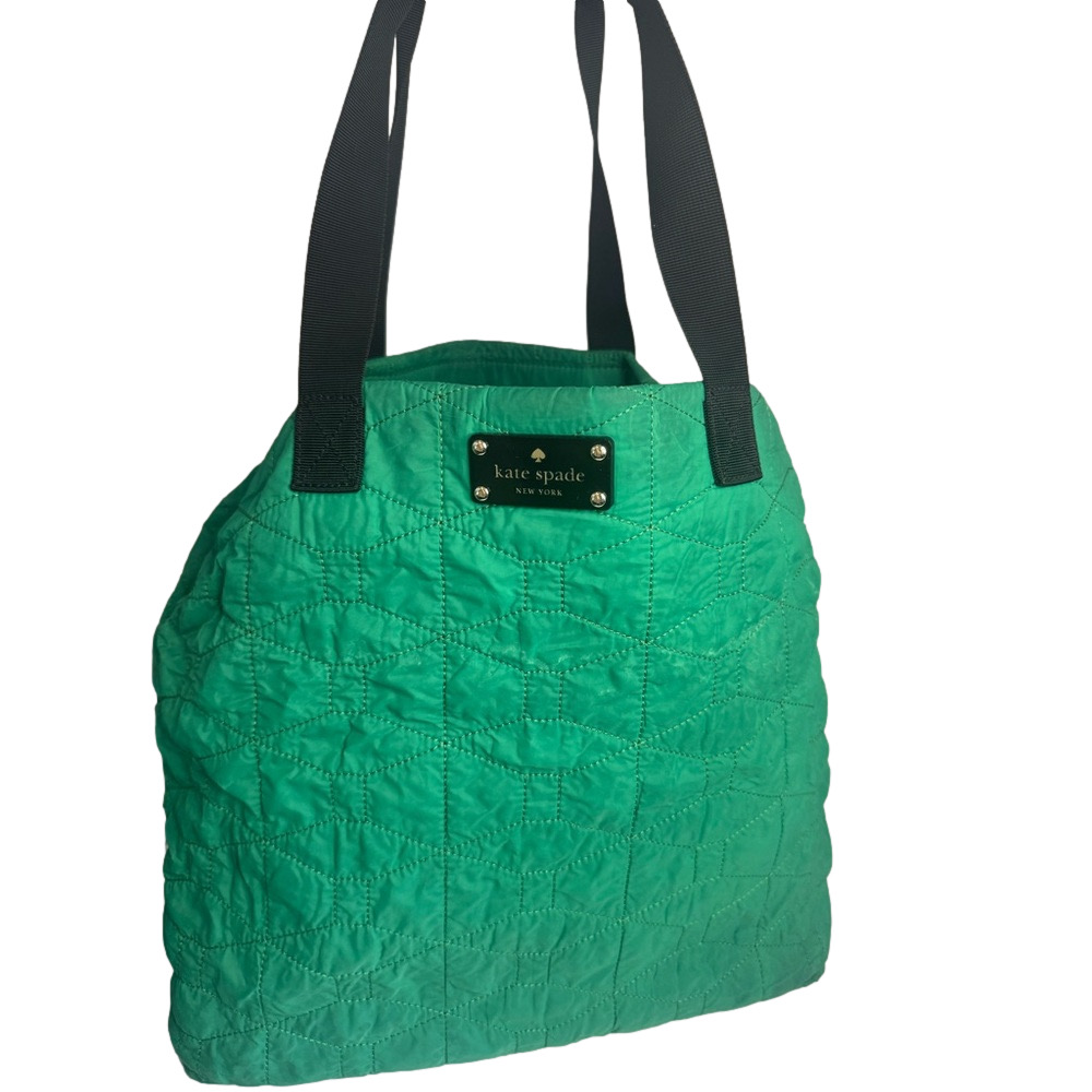 #229 Kate Spade Quilted Nylon Bow Shoulder Tote Diaper Bag